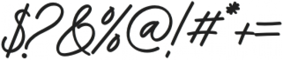 Capetown Signature Italic otf (400) Font OTHER CHARS