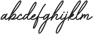 Capetown Signature Italic otf (400) Font LOWERCASE