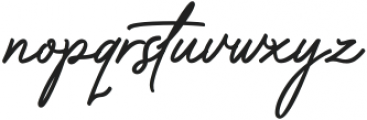 Capetown Signature Italic ttf (400) Font LOWERCASE