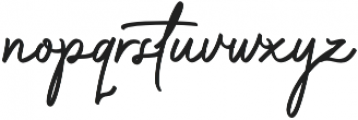 Capetown Signature otf (400) Font LOWERCASE