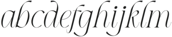 Capigrella Italic otf (400) Font LOWERCASE