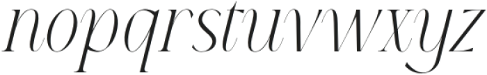 Capigrella Italic otf (400) Font LOWERCASE