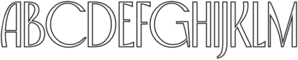 Capires Outline otf (400) Font UPPERCASE