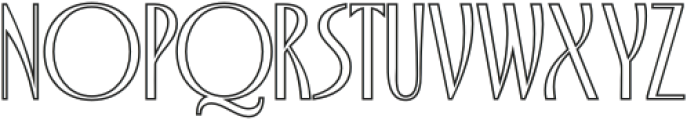 Capires Outline otf (400) Font UPPERCASE