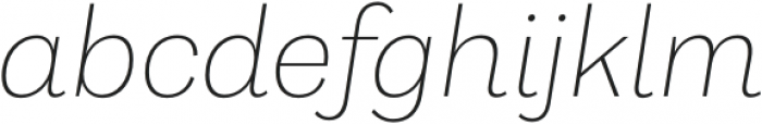 Capital Gothic ExtraLight Italic otf (200) Font LOWERCASE