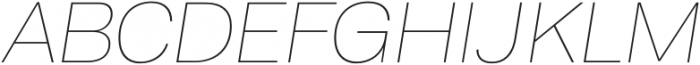 Capital Gothic Thin Italic otf (100) Font UPPERCASE