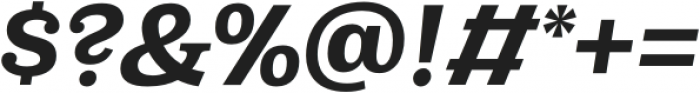 Capital Serif Bold Italic otf (700) Font OTHER CHARS