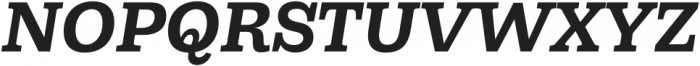 Capital Serif Bold Italic otf (700) Font UPPERCASE