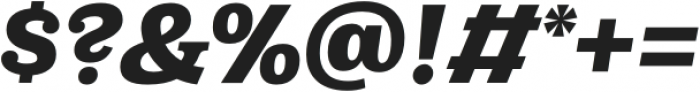 Capital Serif ExtraBold Italic otf (700) Font OTHER CHARS