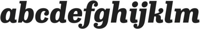 Capital Serif ExtraBold Italic otf (700) Font LOWERCASE