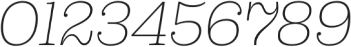 Capital Serif ExtraLight Italic otf (200) Font OTHER CHARS