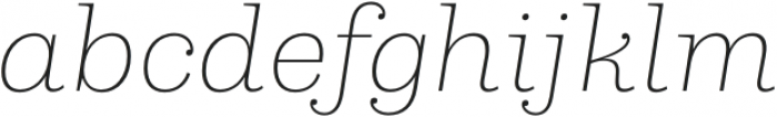 Capital Serif ExtraLight Italic otf (200) Font LOWERCASE