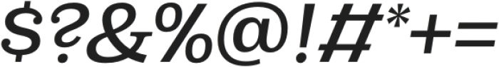 Capital Serif Medium Italic otf (500) Font OTHER CHARS