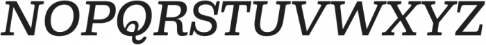 Capital Serif Medium Italic otf (500) Font UPPERCASE