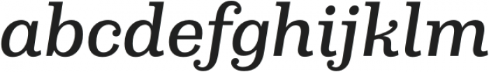 Capital Serif Medium Italic otf (500) Font LOWERCASE