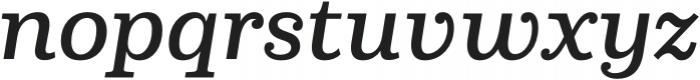 Capital Serif Medium Italic otf (500) Font LOWERCASE