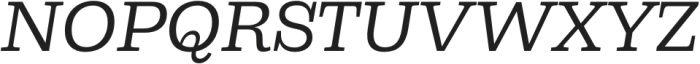 Capital Serif Regular Italic otf (400) Font UPPERCASE