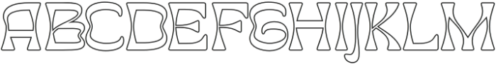 Caplosy Outline otf (400) Font UPPERCASE