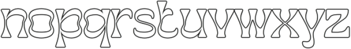 Caplosy Outline otf (400) Font LOWERCASE