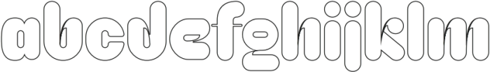 Caprifig Regular Outline otf (400) Font LOWERCASE