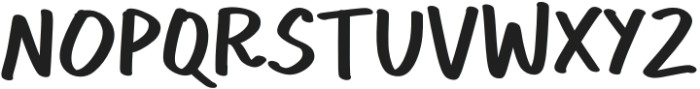 Caption Handwriting Regular otf (400) Font UPPERCASE