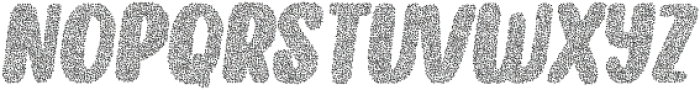 Capuchin Stipple Italic Rough otf (400) Font UPPERCASE