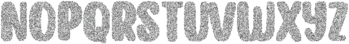 Capuchin Stipple Rough otf (400) Font UPPERCASE