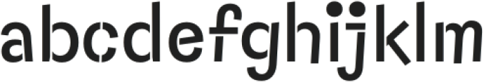 Capybara Stencil otf (400) Font LOWERCASE