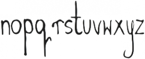 Caraway otf (400) Font LOWERCASE