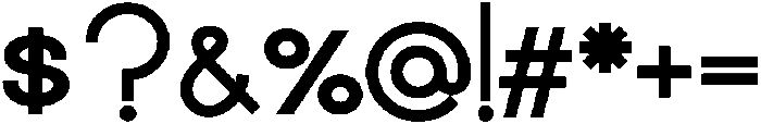 Carbon Bold otf (700) Font OTHER CHARS