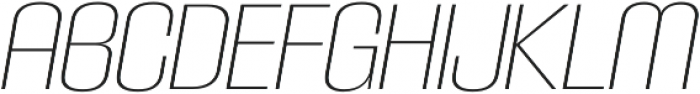 Carbon ExtraLight Italic otf (200) Font LOWERCASE