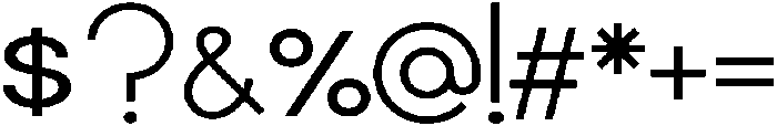Carbon Light otf (300) Font OTHER CHARS