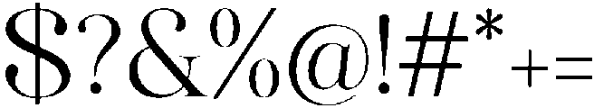 Carbon Regular otf (400) Font OTHER CHARS