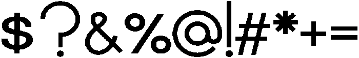 Carbon otf (400) Font OTHER CHARS