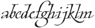 Cardinal-Italic otf (400) Font LOWERCASE