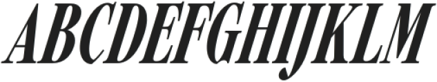 Carefree Serif Bold Italic otf (700) Font UPPERCASE