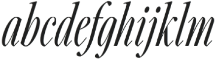 Carefree Serif Italic otf (400) Font LOWERCASE