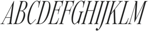 Carefree Serif Light Italic otf (300) Font UPPERCASE