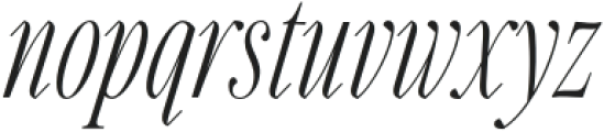 Carefree Serif Light Italic otf (300) Font LOWERCASE