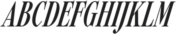 Carefree Serif Semibold Italic otf (600) Font UPPERCASE