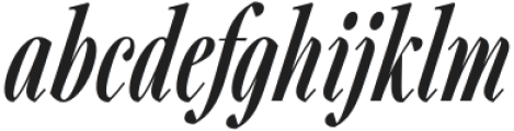Carefree Serif Semibold Italic otf (600) Font LOWERCASE