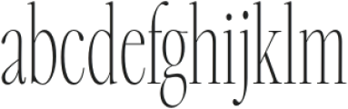 Carefree Serif Thin otf (100) Font LOWERCASE