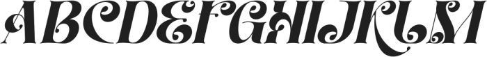 Carevo Italic otf (400) Font UPPERCASE