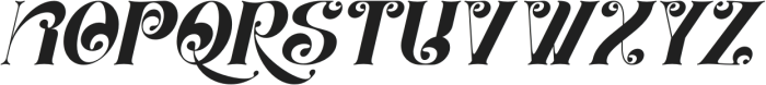 Carevo Italic otf (400) Font UPPERCASE