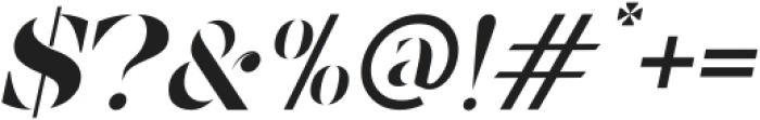 Carista Bold Italic otf (700) Font OTHER CHARS