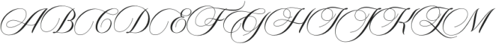 Carista Calligraphy Regular otf (400) Font UPPERCASE
