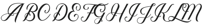 Carla Script Regular otf (400) Font UPPERCASE