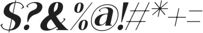 Carlgine Extra Bold Italic otf (700) Font OTHER CHARS