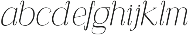 Carlgine Extra Light Italic otf (200) Font LOWERCASE