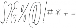 Carlino Italic Regular otf (400) Font OTHER CHARS
